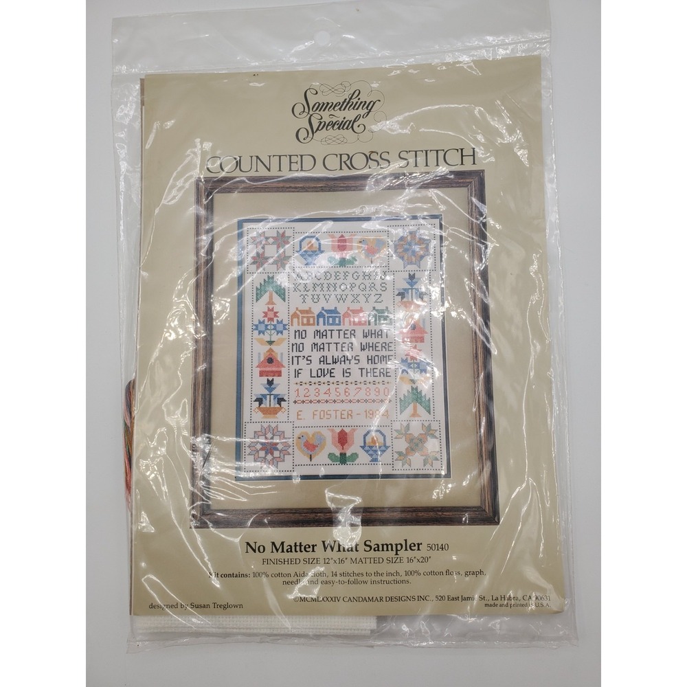 Something Special Cross Stitch Sampler New No Matter What 50140 Needle Craft Sew